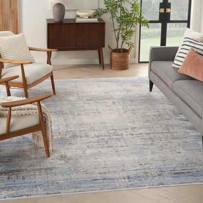 aRmanica ABSTRACT BLUE GREY RUG by NOURISON