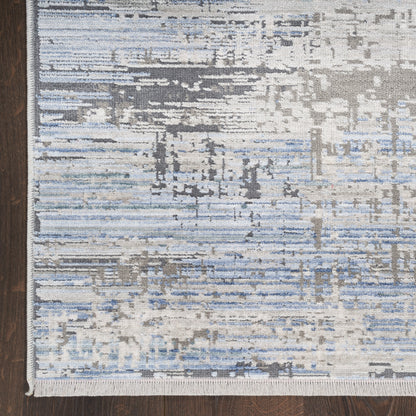 aRmanica ABSTRACT BLUE GREY RUG by NOURISON