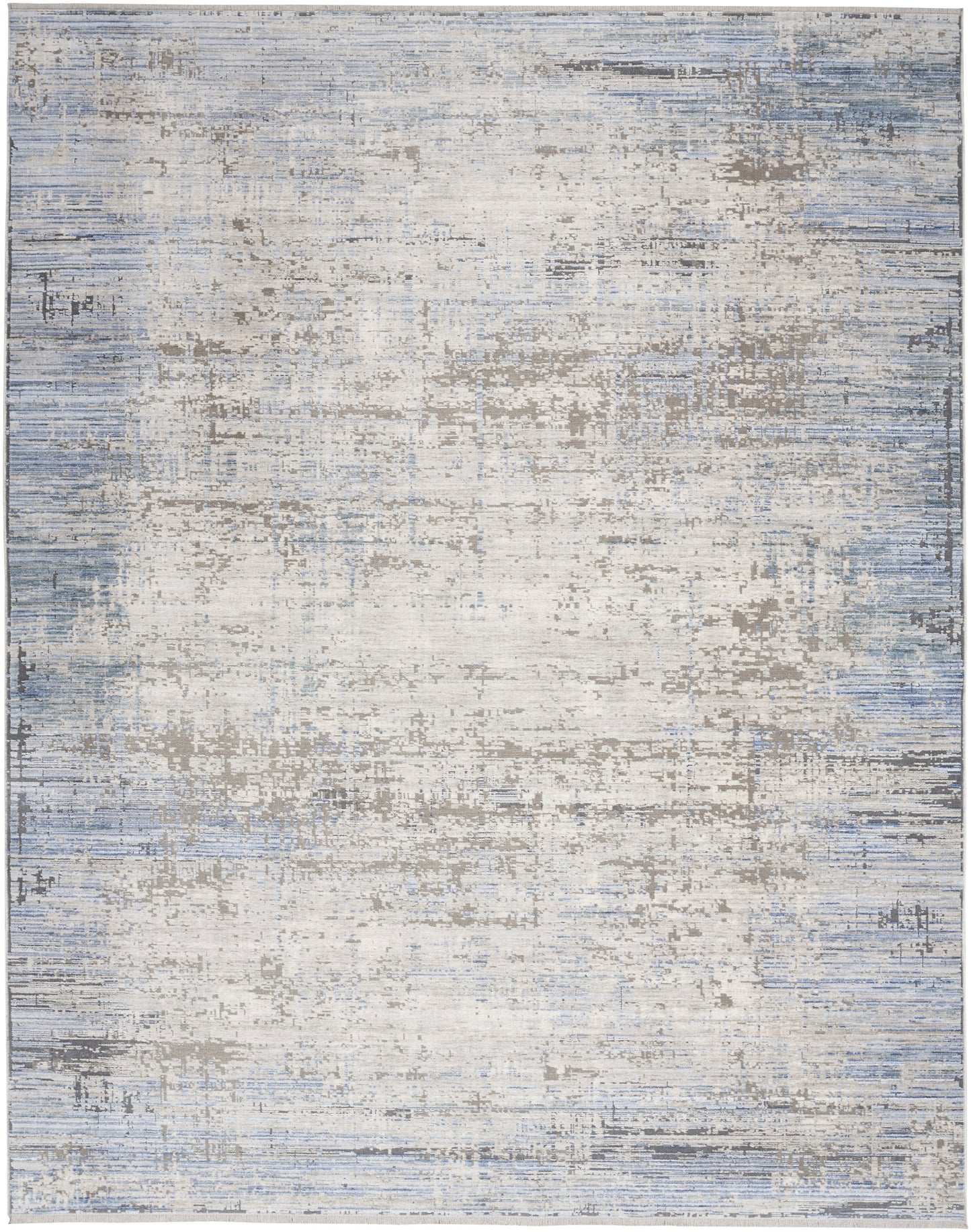 aRmanica ABSTRACT BLUE GREY RUG by NOURISON