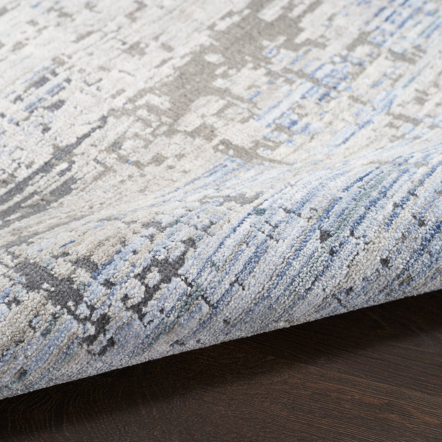 aRmanica ABSTRACT BLUE GREY RUG by NOURISON