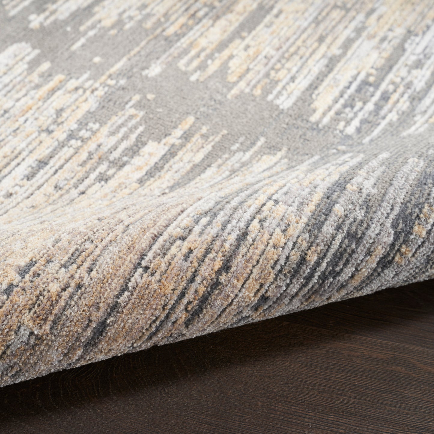 aRmanica ABSTRACT GREY GOLD RUG by NOURISON