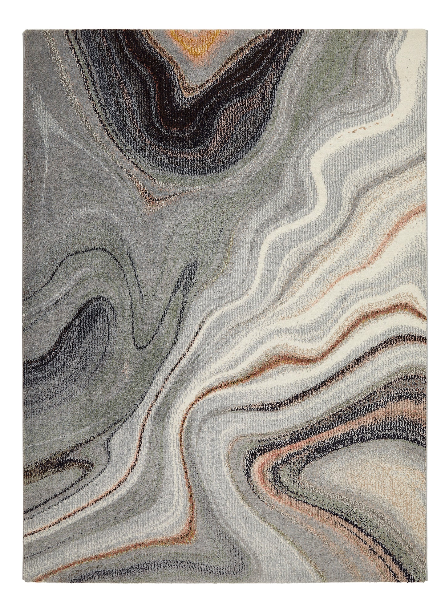 aRmanica Arama Abstract Sage Grey Rug