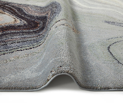 aRmanica Arama Abstract Sage Grey Rug