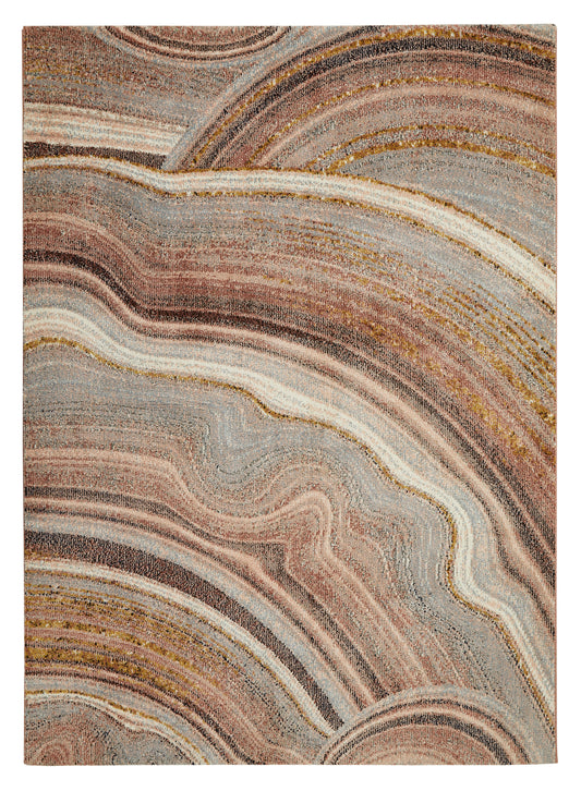 aRmanica Arama Abstract Blush Grey Rug