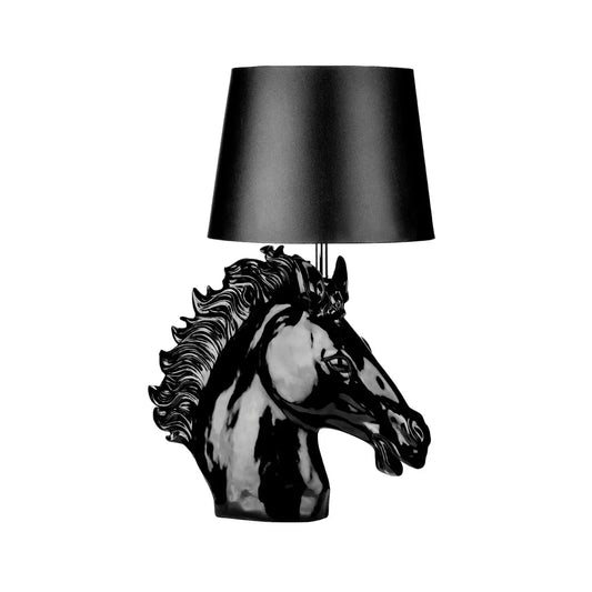 aRmanica CABALA BLACK POLYRESIN TABLE LAMP