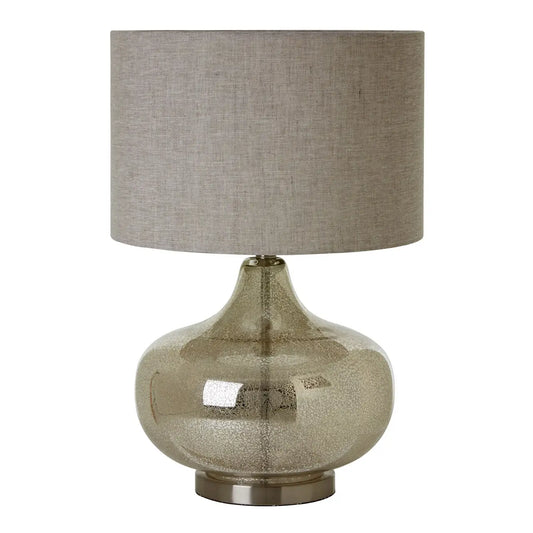 aRmanica LOS Grey LINEN SHADE TABLE LAMP