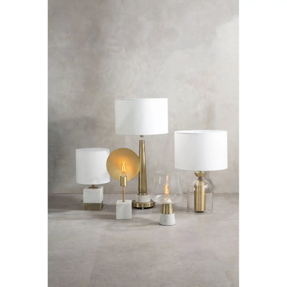 aRmanica SELIOS GLASS AND BRASS FINISH TABLE LAMP