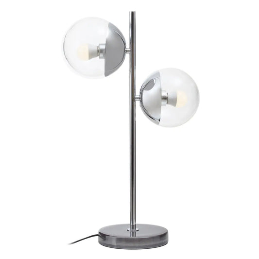 aRmanica Revioe Large Silver Finish Metal Table Lamp