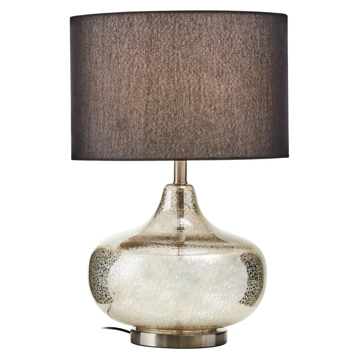 aRmanica LOS BLACK LINEN SHADE TABLE LAMP