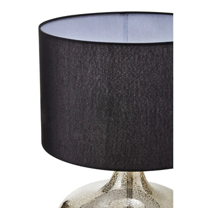 aRmanica LOS BLACK LINEN SHADE TABLE LAMP