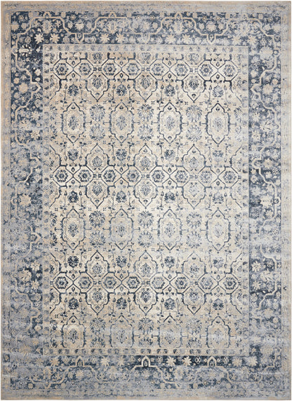 aRmanica IVORY/BLUE RUG by NOURISON