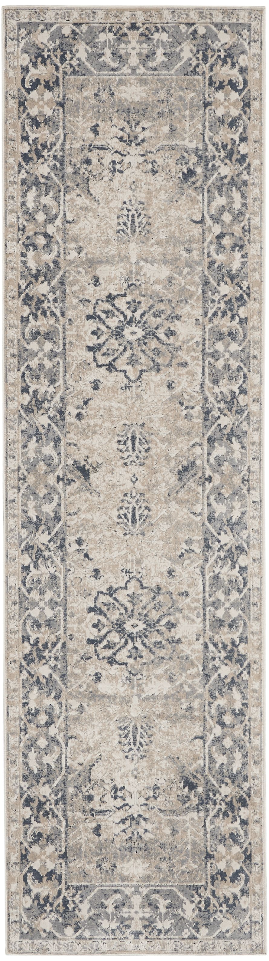 aRmanica MALTA IVORY/BLUE RUG by NOURISON