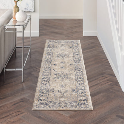 aRmanica MALTA IVORY/BLUE RUG by NOURISON