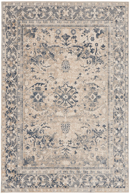 aRmanica MALTA IVORY/BLUE RUG by NOURISON