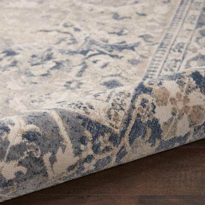 aRmanica MALTA IVORY/BLUE RUG by NOURISON