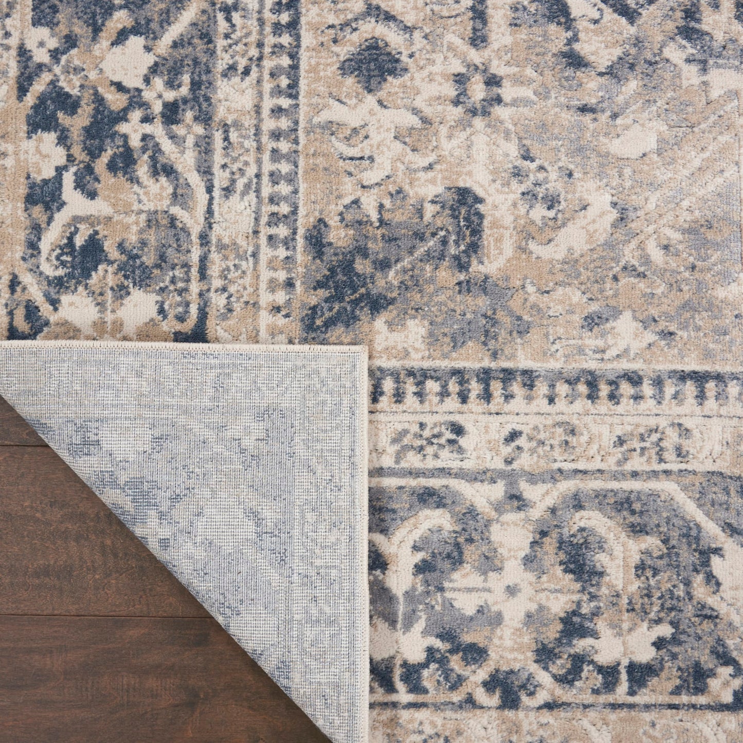 aRmanica MALTA IVORY/BLUE RUG by NOURISON