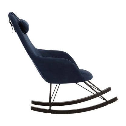 aRmanica AURA BLUE FABRIC ROCKING CHAIR