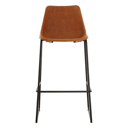 aRmanica GARMON CAMEL BAR STOOL WITH BLACK LEGS