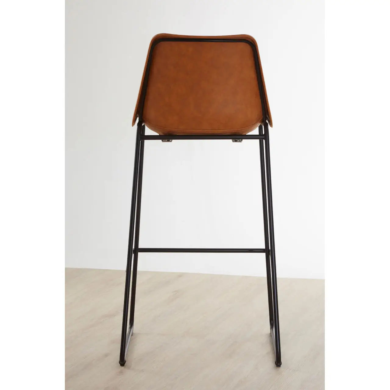 aRmanica GARMON CAMEL BAR STOOL WITH BLACK LEGS