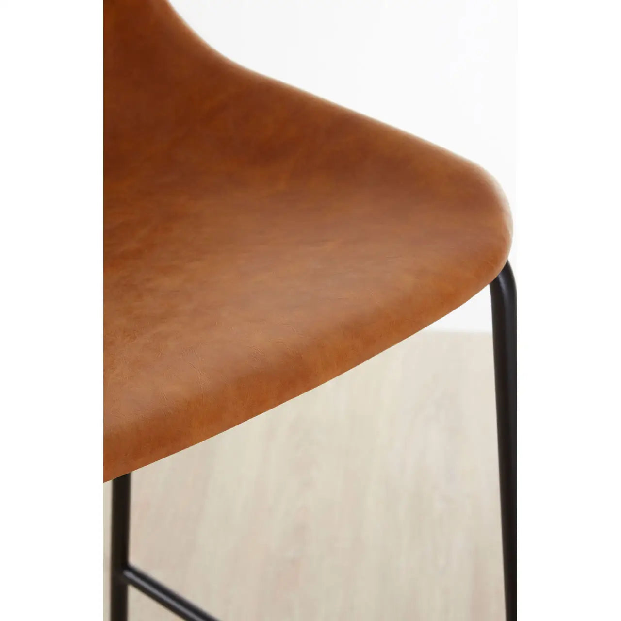 aRmanica GARMON CAMEL BAR STOOL WITH BLACK LEGS