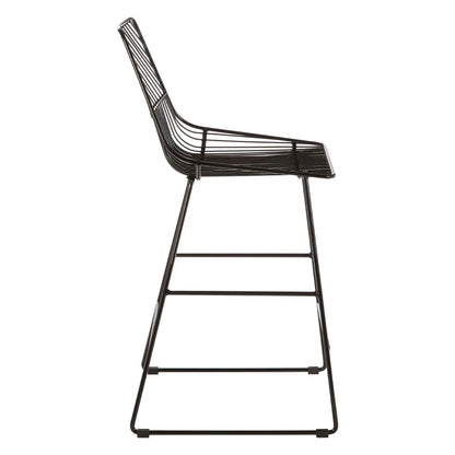 aRmanica MANHATAN BLACK METAL WIRE TAPERED WIRE CHAIR