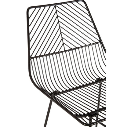 aRmanica MANHATAN BLACK METAL WIRE TAPERED WIRE CHAIR