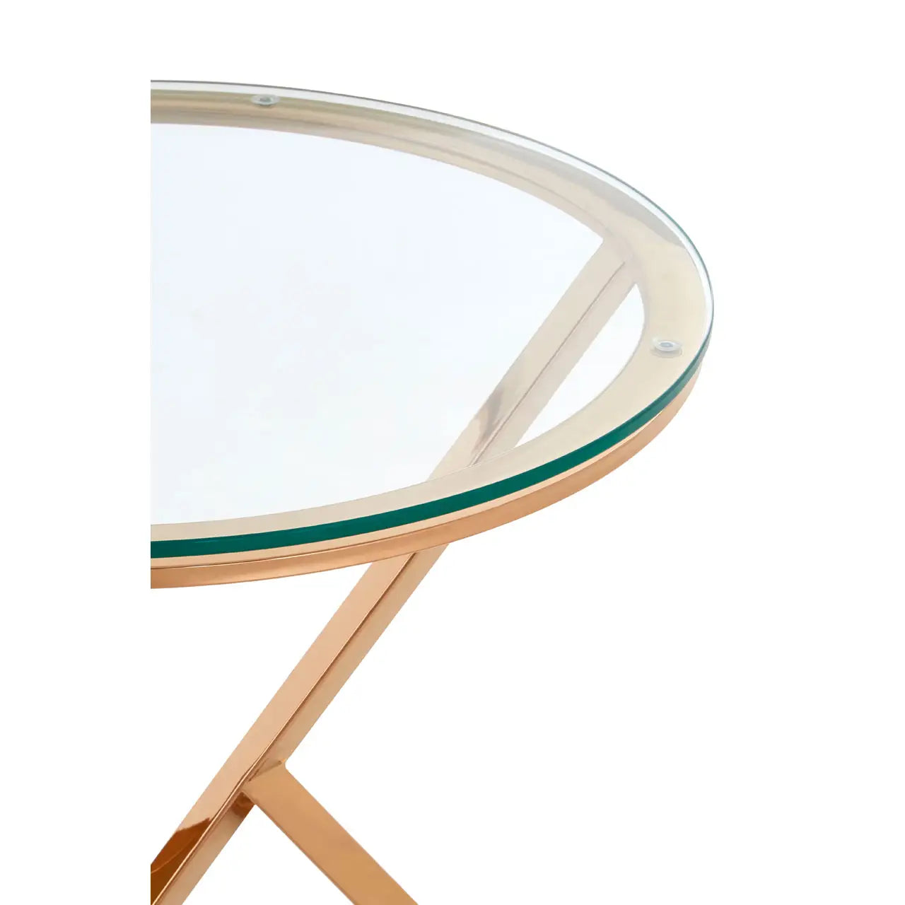 aRmanica ALLURE ROUND ROSE GOLD END TABLE