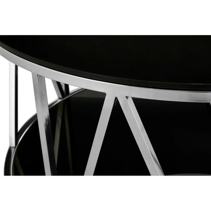 aRmanica Alves Round Chrome Finish Coffee Table