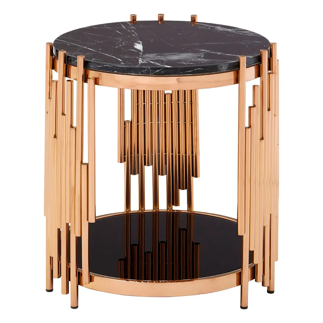 aRmanica Rose Gold / Marble Side Table