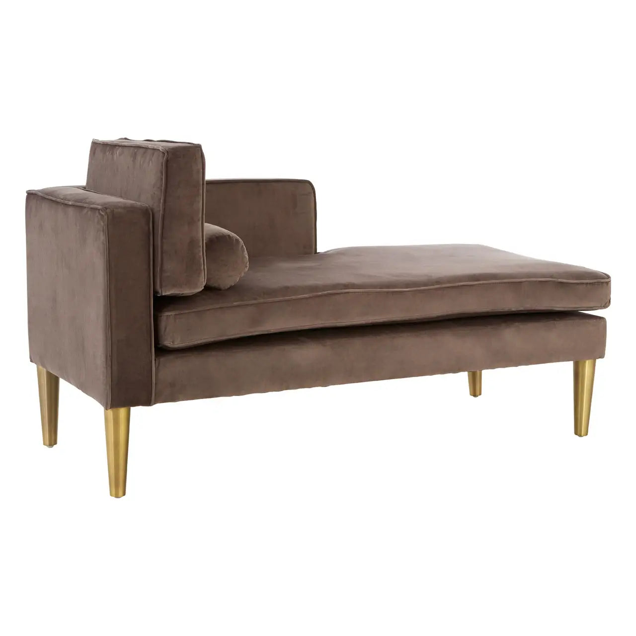 aRmanica LIOR GREY VELVET / LEFT ARM CHAISE LONGUE