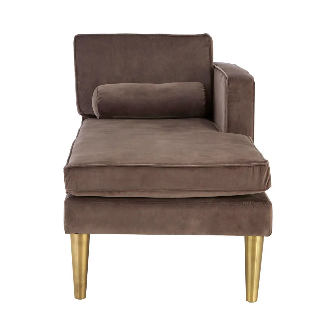 aRmanica LIOR GREY VELVET / LEFT ARM CHAISE LONGUE