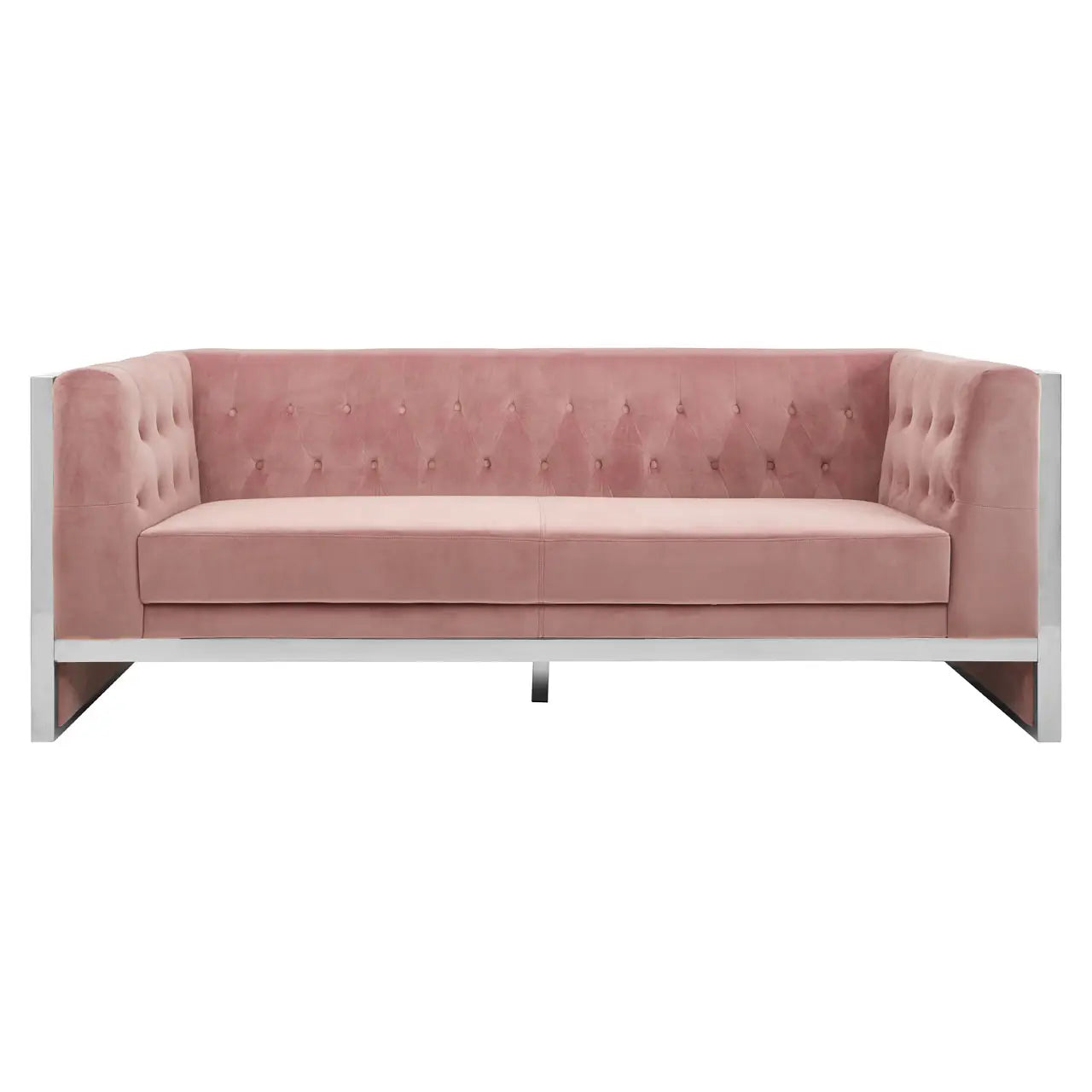 aRmanica VOGUE 3 SEAT PINK VELVET SOFA