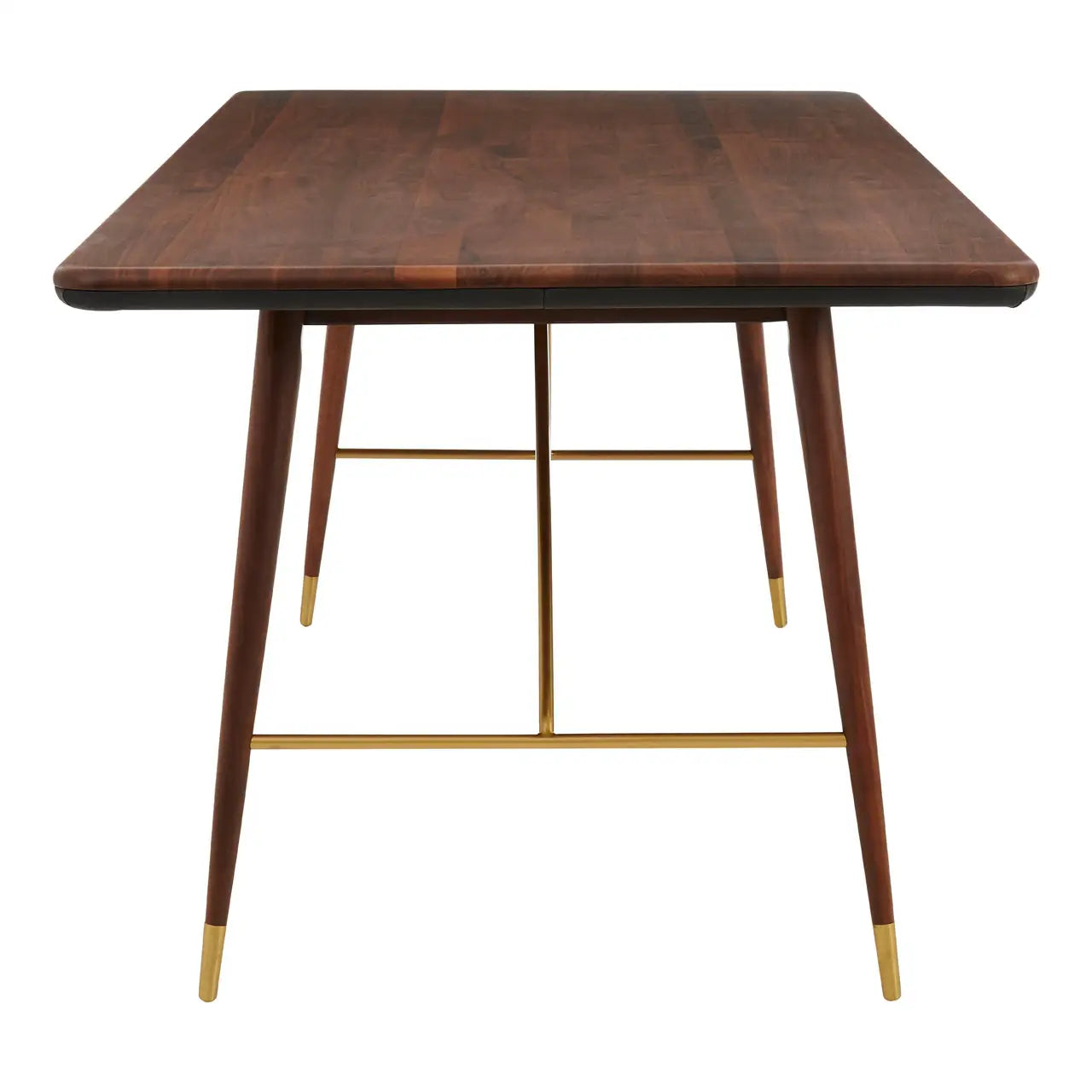 aRmanica KENSA WALNUT WOOD / BRASS FINISH DINING TABLE