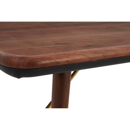 aRmanica KENSA WALNUT WOOD / BRASS FINISH DINING TABLE