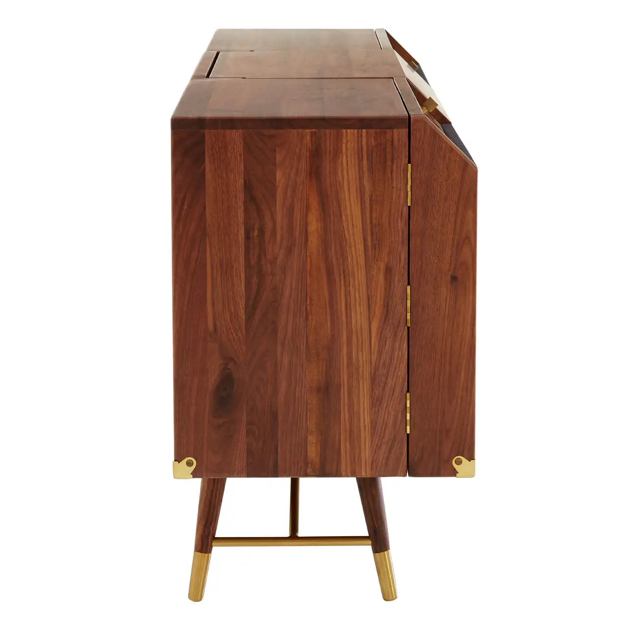 aRmanica KENSA WALNUT WOOD / BRASS SIDEBOARD