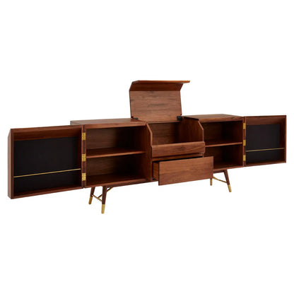 aRmanica KENSA WALNUT WOOD / BRASS SIDEBOARD