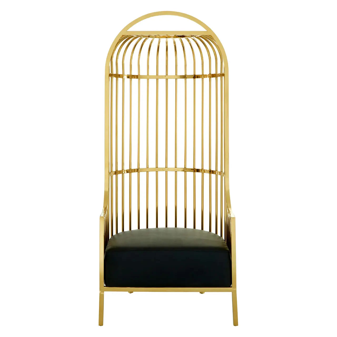 aRmanica ELIZA GOLD FINISH DOME CAGE CHAIR