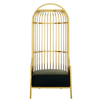 aRmanica ELIZA GOLD FINISH DOME CAGE CHAIR