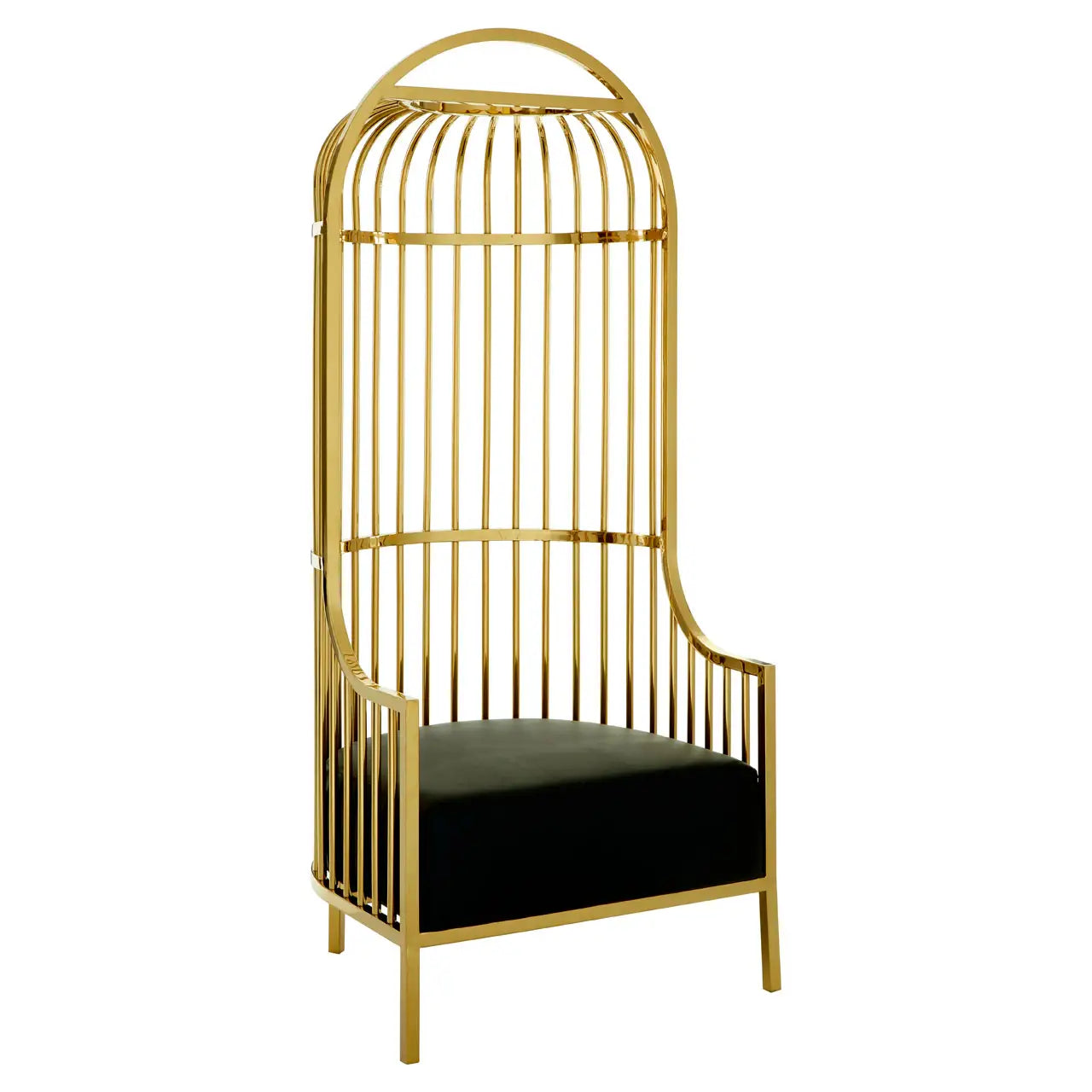 aRmanica ELIZA GOLD FINISH DOME CAGE CHAIR