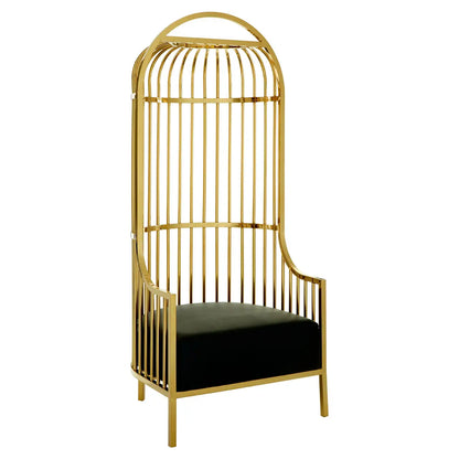 aRmanica ELIZA GOLD FINISH DOME CAGE CHAIR