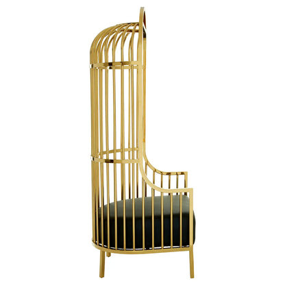 aRmanica ELIZA GOLD FINISH DOME CAGE CHAIR