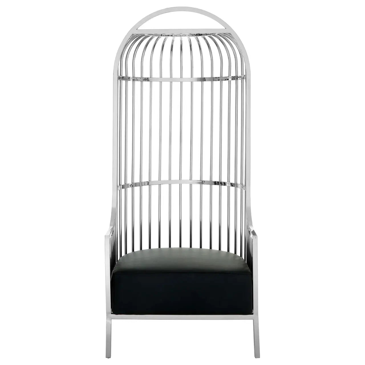 aRmanica ELIZA SILVER FINISH DOME CAGE CHAIR