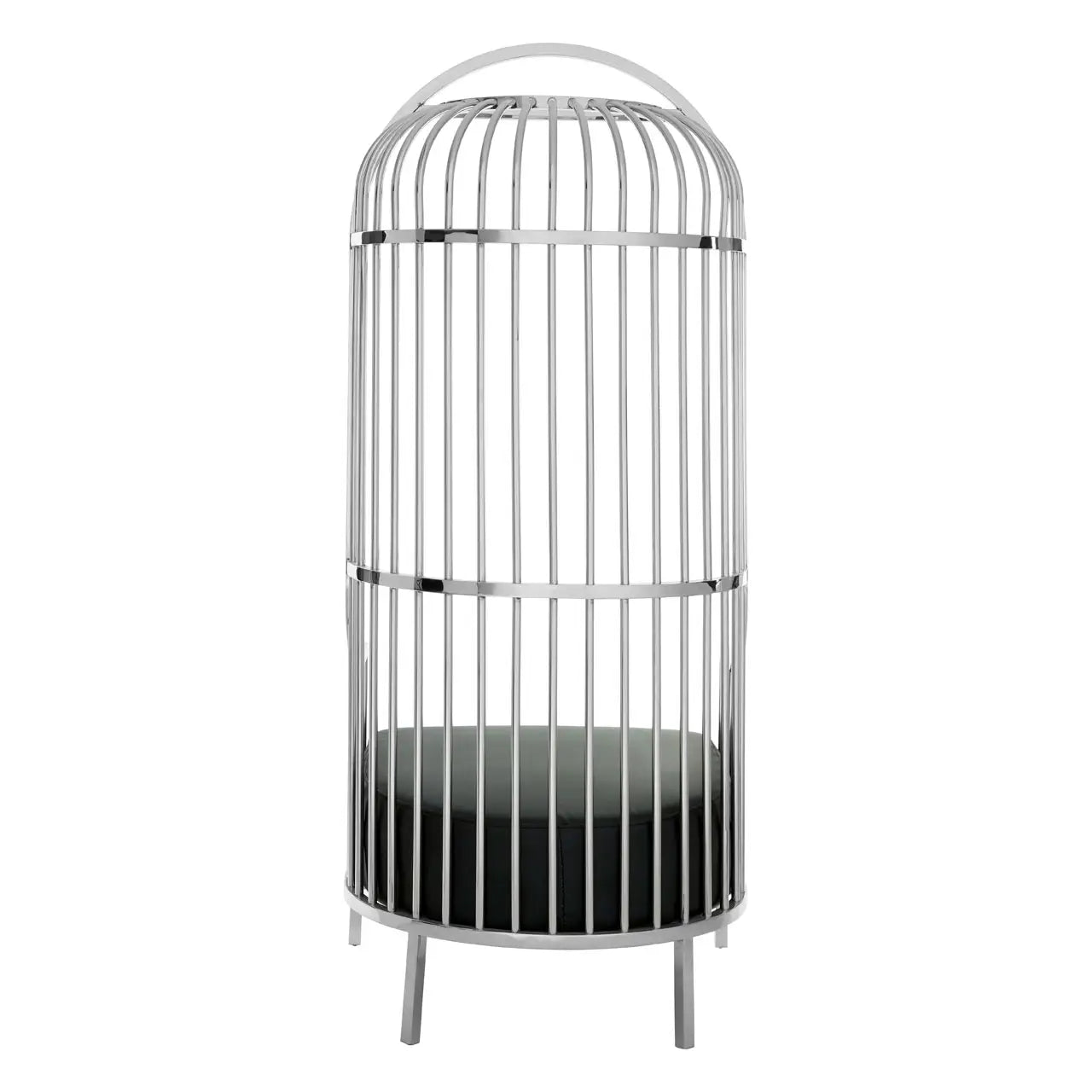 aRmanica ELIZA SILVER FINISH DOME CAGE CHAIR