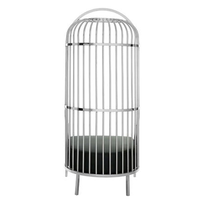 aRmanica ELIZA SILVER FINISH DOME CAGE CHAIR