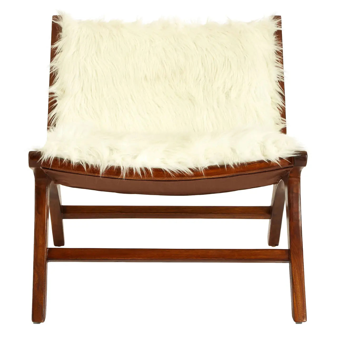 aRmanica ICNA FAUX FUR ANGLED CHAIR