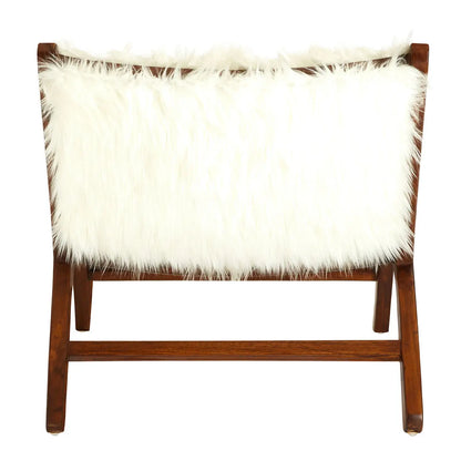 aRmanica ICNA FAUX FUR ANGLED CHAIR