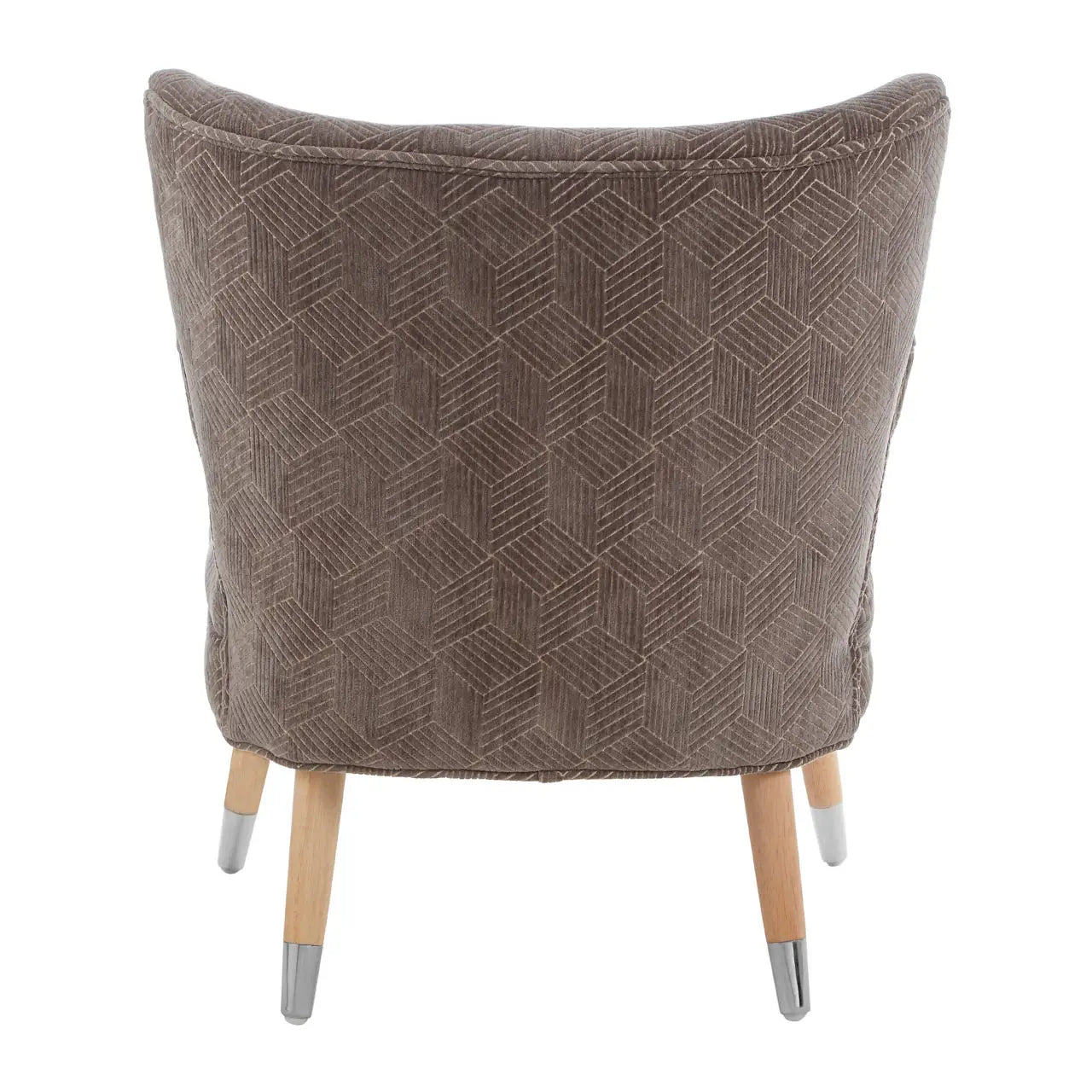 aRmanica REGENTS GREY CHENILLE WINGBACK CHAIR