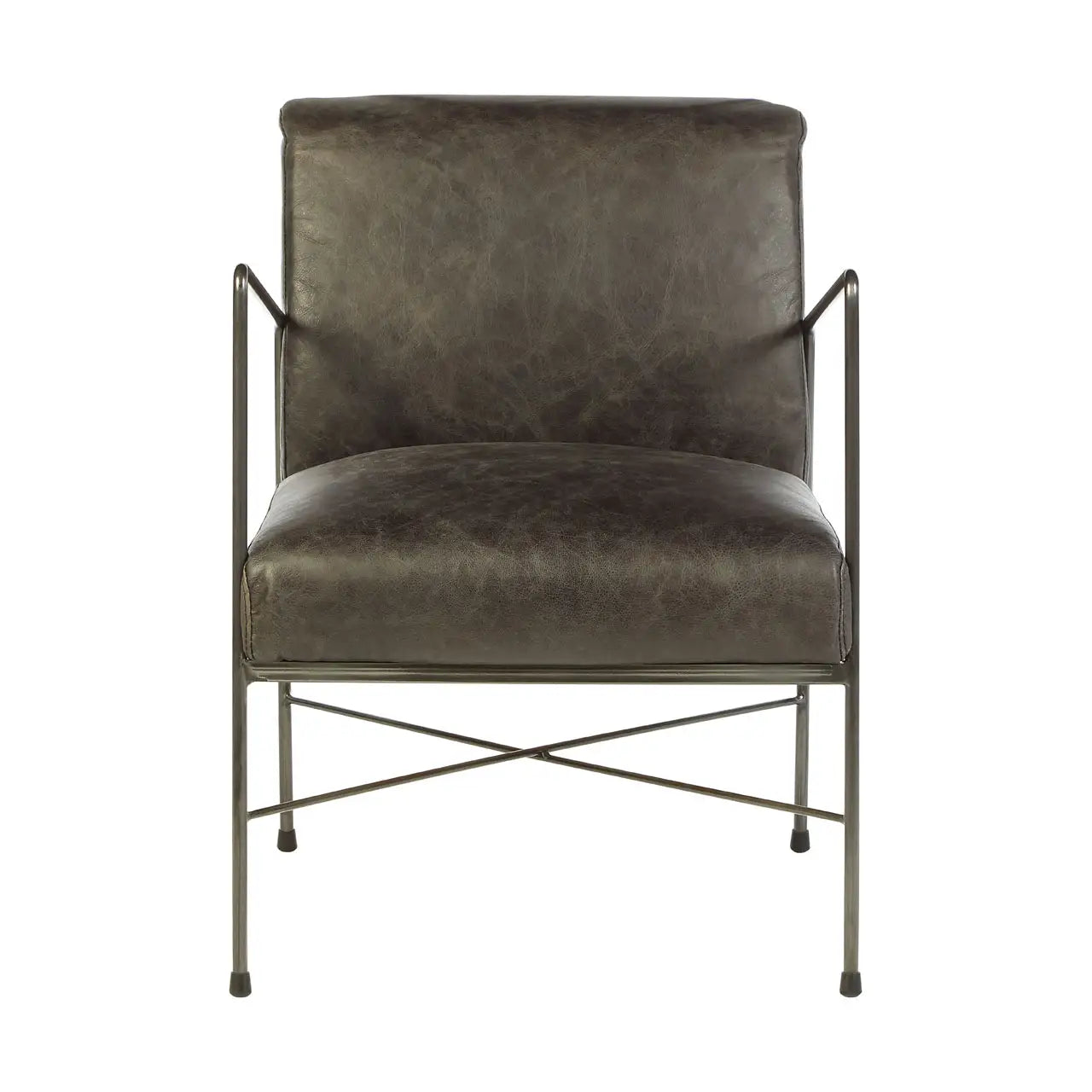 aRmanica NIMONY EBONEY LEATHER LOUNGE CHAIR