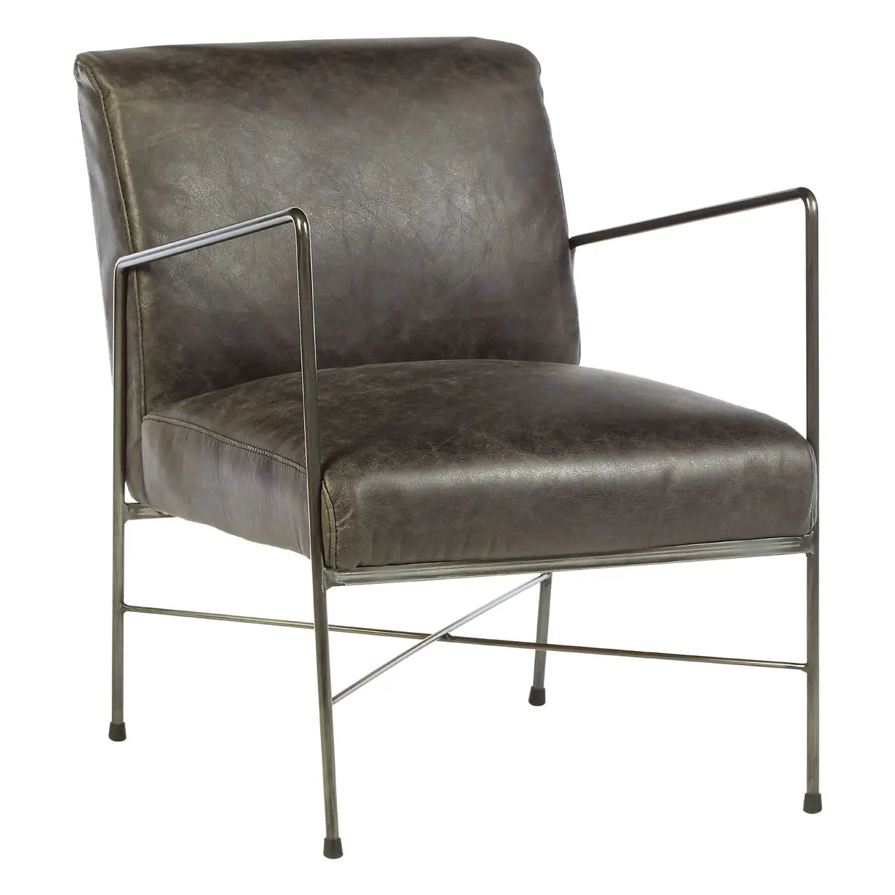 aRmanica NIMONY EBONEY LEATHER LOUNGE CHAIR