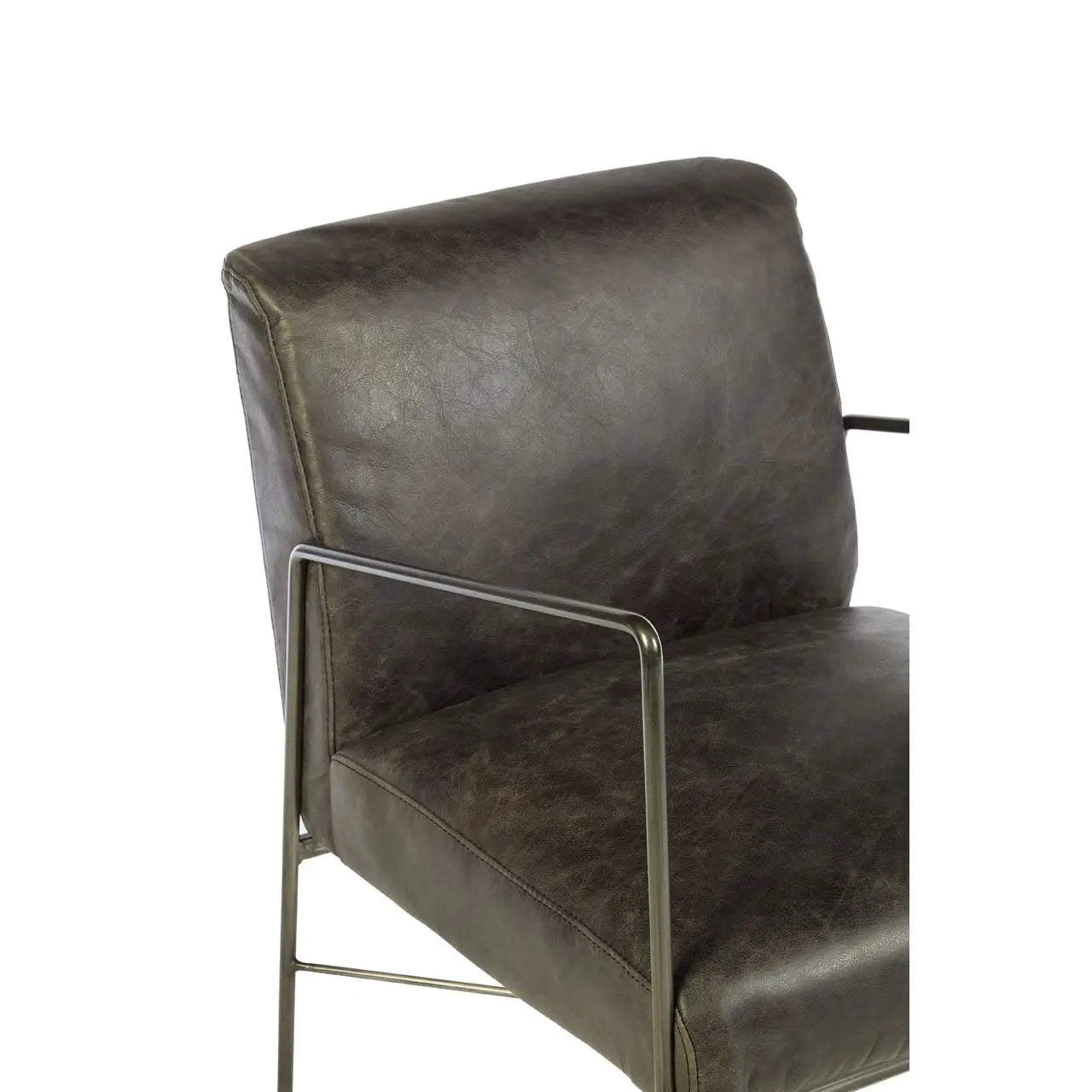 aRmanica NIMONY EBONEY LEATHER LOUNGE CHAIR